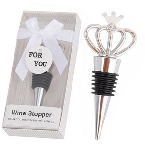 Diamond Crown Wine Stopper Silver Stoppers Home Keuken Bar Tool Metalen Seal Stoppers Bruiloft Gastgeschenken SN3310