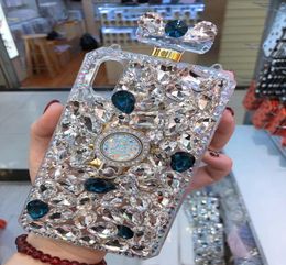 Diamond Crystal Gem Perfume Bottle Rensers de bouteille de support Couvercle de boîtier de sac à main pour iPhone 11 12 Promax X XS Max XR 5S 6 7 7Plus 8 8Plus6652088