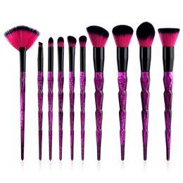 Diamond Crystal Makeup Borstels Sterrenry Transparent Makeup Borstels Poeder Face and Eye Foundation Brush Beauty Tools Pincelles de Maquillaje