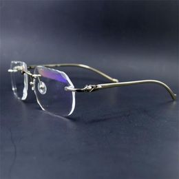Diamond Cut Brillen Frame Clear Carter Randloze Bril Frame Voor Mannen En Vrouwen Luxe Bril Oculos Ee Gau268A