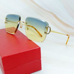 Diamond gesneden zonnebril vierkante oversized zonnebril Desinger luxe carter vintage tinten voor mannen en vrouwen trending product outdoor brillen
