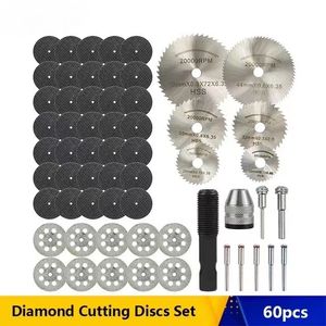 Discos de corte de diamante, juego de hojas de sierra de Metal, herramienta de corte, hojas de sierra para cortador de Metal Dremel, herramientas eléctricas, 30-60 uds, herramientas manuales