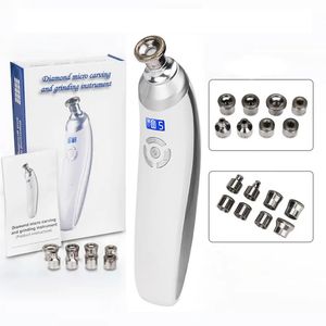 Diamant Dermabrasion Soins de la peau Dispositif de beauté Enlèvement Cicatrice Acné Pore Peeling Machine Masseur Microdermabrasion Usage domestique 240106