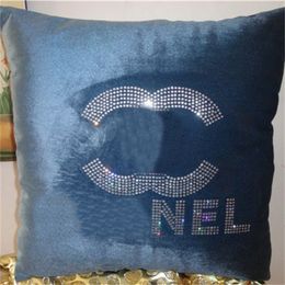 Diamant Designer Coton Taie d'oreiller Haute Qualité Coussin Lettre Maison Taie d'oreiller Canapé Décoration Coussin De Luxe Taies d'oreiller