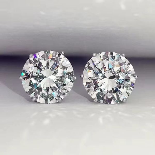 Boucle d'oreille en diamant bijoux de créateur boucles d'oreilles en argent boucles d'oreilles de marque de mode Hip Hop hommes boucle d'oreille boucles d'oreilles en diamant hommes bijoux de luxe livraison gratuite