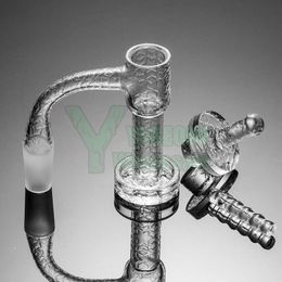 Volledige Weld Gegraveerde Terp Slurper Quartz Banger Kit met Carb Cap Pijler voor Dab Rig Water Bong 10mm 14mm Mannelijke Koude Start Terp Slurp Nail Set YAREONE Groothandel