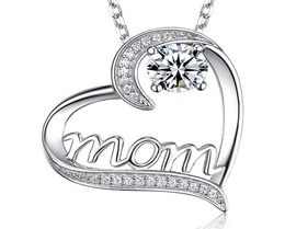 Collar de mamá con corazón de diamante, colgante de amor, joyería de moda, regalo del día de la madre, will and Sandy4862632