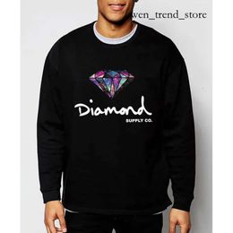 Diamant hoodie mannen winter fleece hoodies geprinte letters dikke o-neck pullovers lange mouwen casual sport tops kleding 908