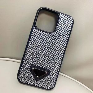 Diamond iPhone Crystal 15 Pro Max Case de concepteur Cois de téléphone Hinaistones pour Apple 13 12 11 Plus Bling Glitter Sparkling Mobile Covers Counter Fundas Cape 099 S