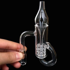 Diamond Knot Loop Quartz Banger Quartz Loop Banger Nagels voor Glass Bongs 10mm 14mm 18mm Male Vrouwelijke DAB RIGS