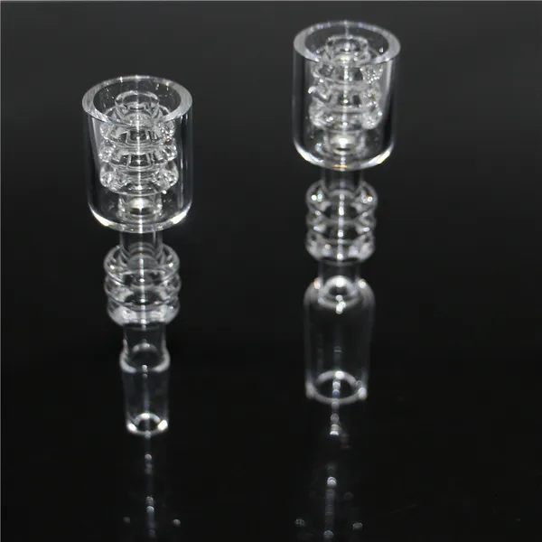 Diamant Noeud Fumer Quartz Pile Banger Nails 20mmOD 10mm 14mm Bangers Nails Pour Verre Eau Bongs Dab Rigs embout en silicone