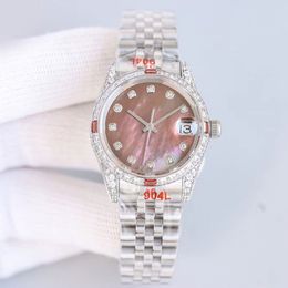 Diamond Ladies Watches 36 mm Automatique mécanique montre la vie en acier étanche en acier stellaire de montres de montres
