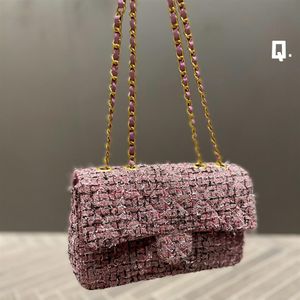 Sac en treillis diamant sacs en tissu 2023 haute marque de luxe mode épaule sacs à main qualité femmes fil sac portefeuille Crossbody339l