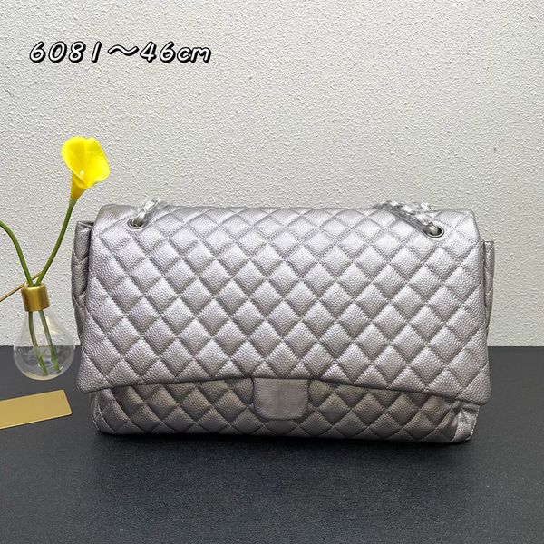 Diamond Lattice Boarding Bag Sacs fourre-tout Sac à bandoulière Sac à main Crossbody Purse Intérieur Zipper Wallet Haute capacité Couleur unie Sacs à main