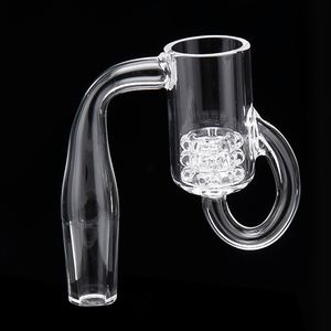 Accesorios para fumar con diamantes Loop Quartz Banger Nail + Glass Carb Cap + Glass Insert Bowl 10mm 14mm Hombre Mujer Bong Oil Knot Dab Rigs 675