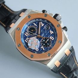 Diamond Men Classical Watch AP Chronograph APS Mens Watch Luminous Oak Luxury pols horloges Royal Watches Watches Watchbox High Watch Quality Heren AP mechcof0