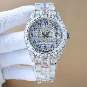 Diamond Mens Movement Watches Designer Watch AAA Cadran numérique arabe 41 mm Automatique Mécanique style classique en acier inoxydable Affiche de bracelets imperméables