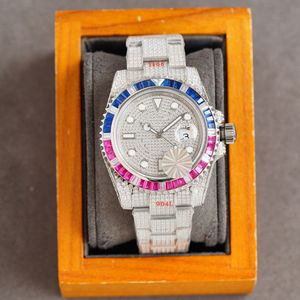 Diamond herenhorloge automatisch mechanisch horloge saffier 41 mm lichtgevend busins horloge waterdicht horloge Carey vervaardigd Montre de LuxeLRZW