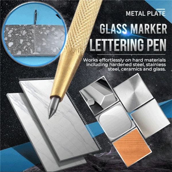 Diamond Metal Marker Gravure stylo Tungstten Carbide Style Pince pour la vitre Céramique Metal Wood Gravure à main outils