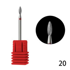 Cortador de fresado de diamantes para manicura bits de taladro de uñas eléctrico accesorio pedicura máquina de uñas
