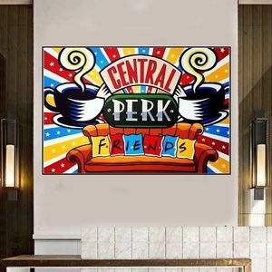 Peinture Diamant Friends TV Show Central Perk, perceuse complète, broderie Diamant, mosaïque, point de croix, décoration murale de maison, 2196