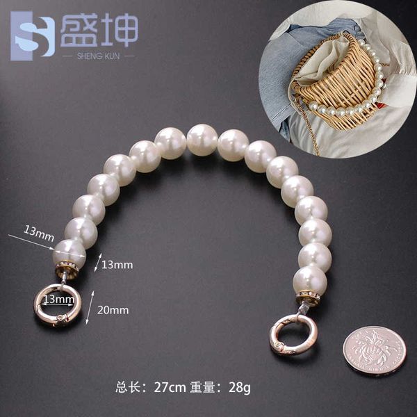 Chaîne de sac de perles de diamant printemps et été bricolage sangle de chaîne de sac de perles décoratives 230309