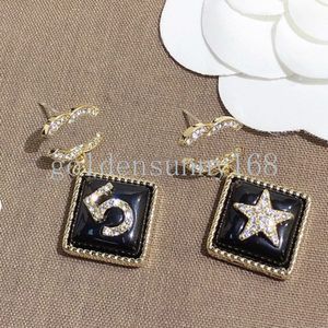 Diamant Pearl Letter Oorbellen Designer Studs Vogue Women Oorbellen Roestvrij staal 925 Zilveren Earring Pearl Earring Wedding Party Gift Sieraden Accessoire