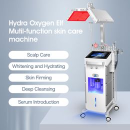 Diamond Peeling Microdermoabrasion Oxygen Jet Aqua Facials con LED Photon Therapy Mask PDT LED Device