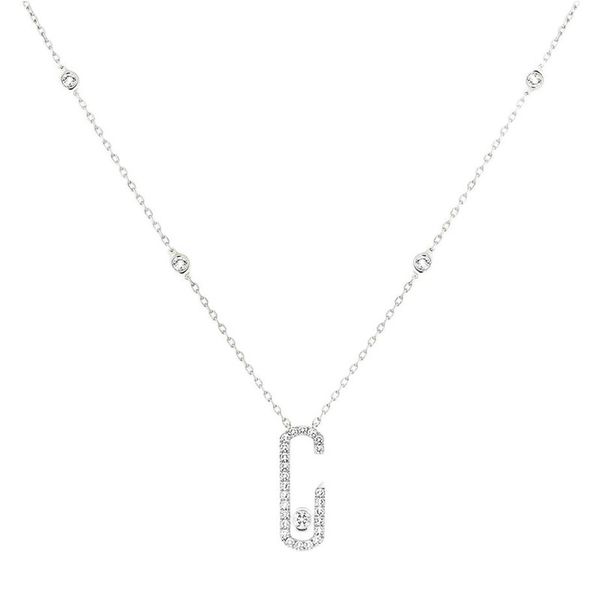 Diamond Pin colgante collar amantes clavícula cadena pulsera mujer diseñador joyería regalo