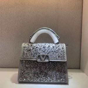 Diamond Purse v Crystal Wallet Sac à main en cuir Sac de créateur Sacs Valen Sac à main incrusté Mode Sac à bandoulière à bandoulière plein diamant Sac Vsling JAM Z WTFZ