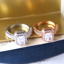 Diamantring voor vrouw verloving Designer Rings Bague -ontwerper Anillos Mujer Anello Wed Designer sieraden man Bijoux femme schmuck joyeria joyas gioielli