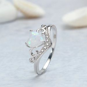 Diamanten Ring voor Vrouwen Hart Bruiloft Solitaire Ring Geboortesteen Belofte Liefde Ringen Verjaardag Vriendschap Cadeau voor meisjes