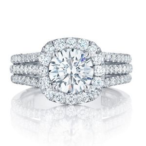 Diamantring voor dames vol diamanten omgeven door CZ Wedding Ring voor mannen vrouwelijke unisex witgoud roségoud paar ringen