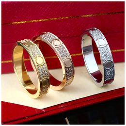 Diamanten ring Trouwring Liefdesringen voor vrouwen Gouden ringen Sieradenontwerpers Zilveren sieraden Bague Fiancaille Bijoux Acier Schmuck Anello Di Marca Anelli Donna