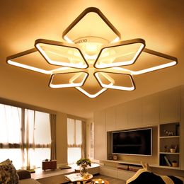 Diamant Ringen Opbouw Moderne LED Plafondverlichting voor Woonkamer Slaapkamer Binnenlands Binnen Huis Decent Lamp Plafondlamp