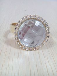 Diamant ronde acryl steen metalen servet ring voor bruiloft gebruik decoratie 100 stks gratis verzending groothandelsprijs