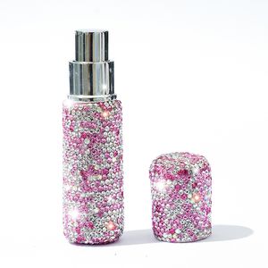 Ensemble de diamants, bouteille divisée de parfum, bouteille d'échantillon à pression sous vide 10ml, mini petit flacon pulvérisateur de maquillage de voyage, vente en gros 5