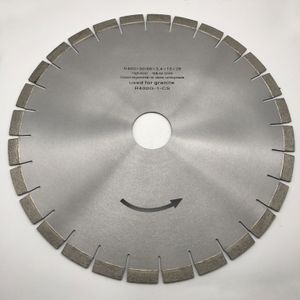 Diamant stille kernzaagblad 16 inch (400 mm) voor granieten stenen brug zaagmachine snijschijf binnen gat 50/60 mm segmenthoogte 15 mm