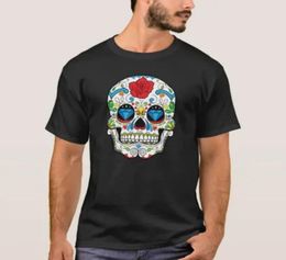 Patrón de calavera de diamantes Men039s Camiseta estampada 3D Party Visual Impact Top Punk Gothic Round Neck de alta calidad Músculo americano ST7760212