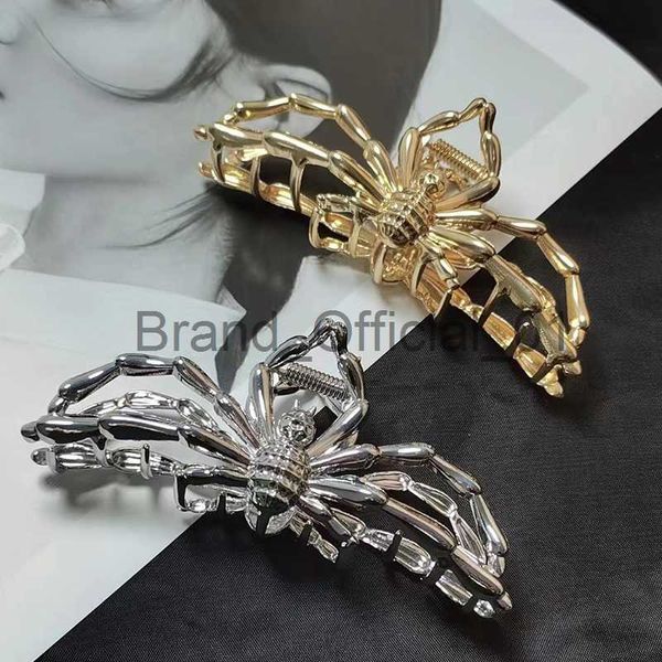 Diamond Spider Hair Claw Shark Clip para mujeres Moda Metal Hair Clip Head Decor Hair Grab Clip Barrette Diadema Joyería Regalos x0817