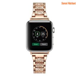 Diamant roestvrijstalen horlogebandbanden compatibel met Apple Watch -serie 8/7 45 mm 6/5/4/SE 44 mm robuuste riem metaalbeschermende bumperhoes voor Iwatch Band Men