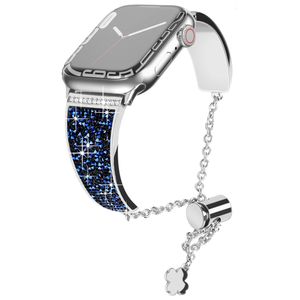 Bracelet en diamant pour montre Ultra 2, 49mm 41mm 45mm, à maillons métalliques, pour iWatch série 9 8 7 6 SE 5 4 3 40mm 44mm, 240326
