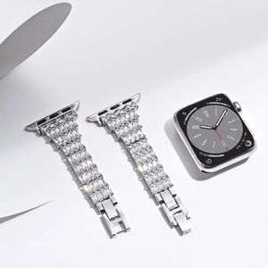 Bracelet en diamant pour montre Ultra 2, 49mm 45mm 41mm 44mm 40mm, Bracelet en métal de luxe pour femmes, pour iwatch série 9 8 7 6 5 42mm 38mm 240311