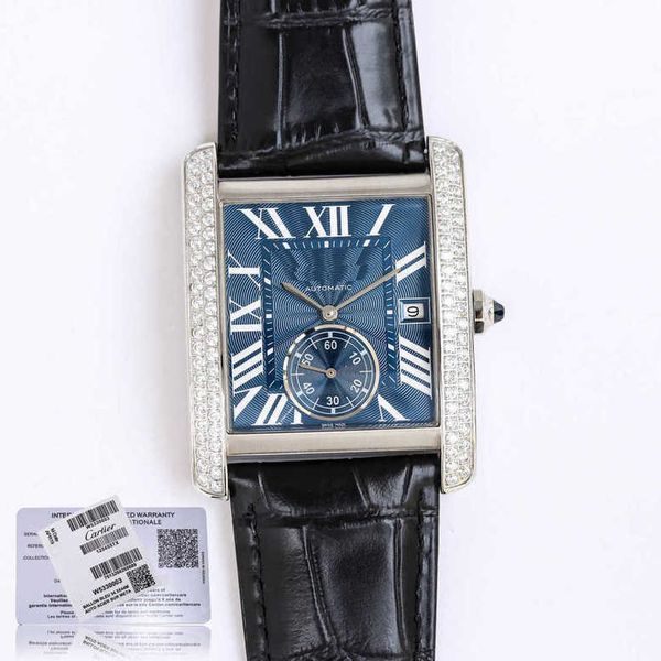 Diamond tank horloge MC heren automatisch goud W5330001 K7NZ mechanisch uurwerk van hoge kwaliteit datum uhr montre cater luxe met doos perfect cadeau
