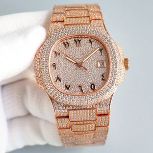 Diamond Watch Automatische mechanische herenhorloges 40 mm polshorloge Saffier waterdicht Montre De Luxe