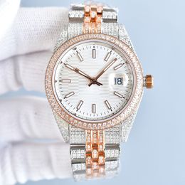 Diamond horloge automatisch mechanisch uurwerk heren 42 mm saffier polshorloge waterdicht klassiek zakelijk roestvrij staal 904L polsband Montre de luxe