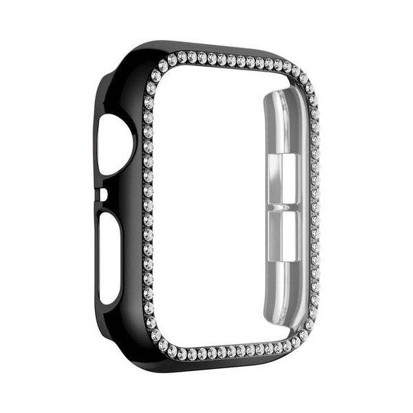 Diamond Watch Case Luxury Bling Crystal PC Funda protectora para Apple Watch iWatch serie para mujer para se 6 5 4 3 2 1 44 mm 42 mm 40 mm 38 mm 45 mm