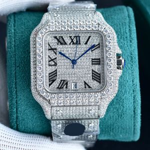 Diamond Watch Designer kijkt automatische mechanische beweging waterdichte armband saffier roestvrij staal 904L 40mm mode polshorloge Montre de luxe