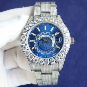 Diamond Watch Designer horloges voor heren automatische mechanische beweging waterdichte mannen armband saffier zakelijke roestvrij staal 43 mm polshorloge montre de luxe