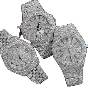 Diamond Watch Factory Custom Hop Sieraden Luxe Stijl Volledige Iced Out Bling Moissanite Heren